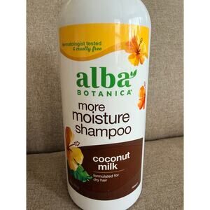 NEW Alba Botanica More Moisture Shampoo - 32 fl oz - Hydrating Coconut Milk